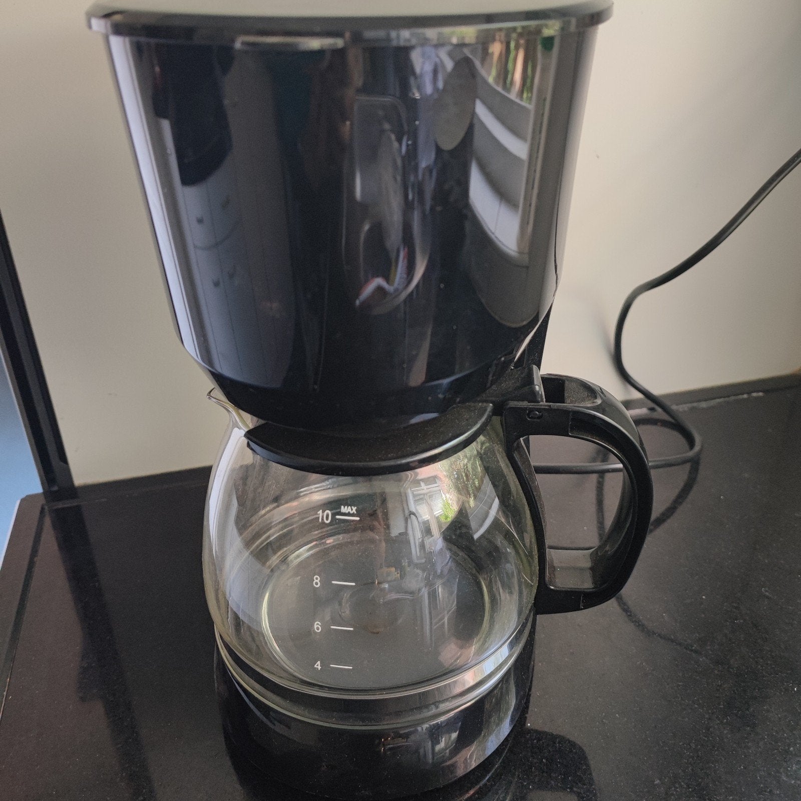 Dunlop Koffiezetapparaat - Zwart, 10 kopjes, Afneembaar waterreservoir, Gebruikt, 10 kopjes of meer, Koffiemachine