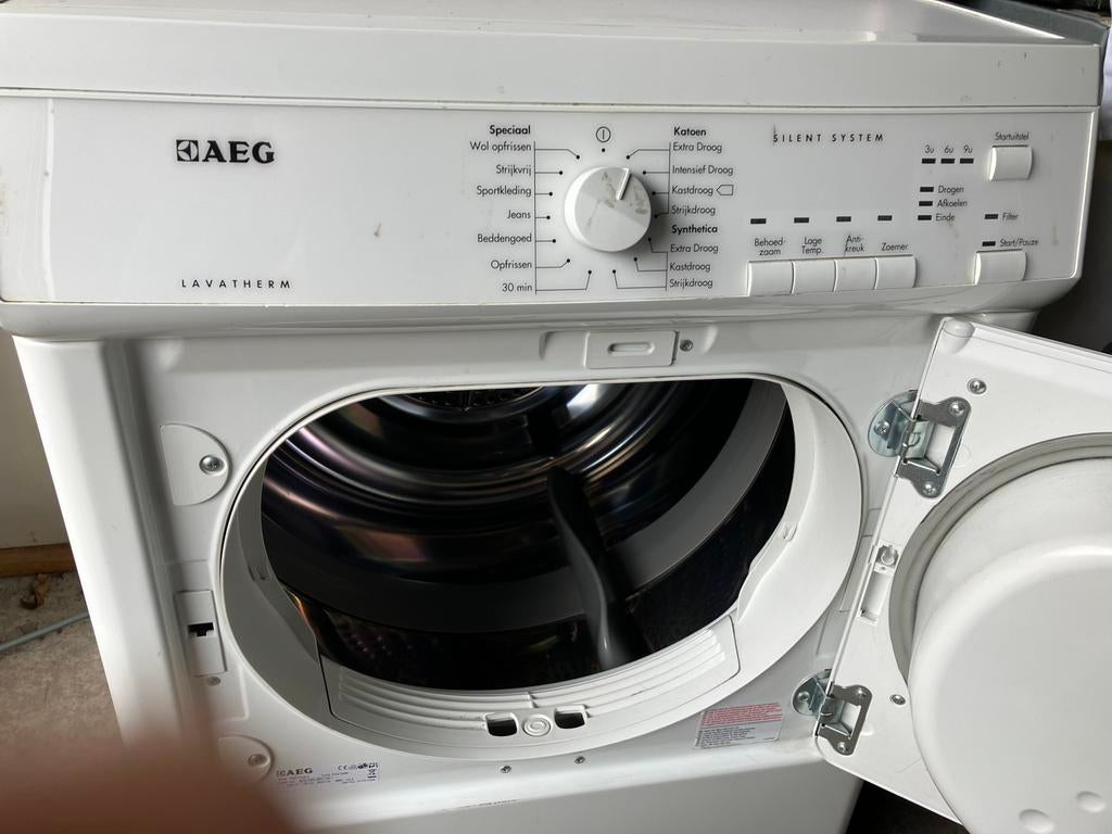 AEG Lavatherm wasdroger met afvoerslang, 6 tot 8 kg, Gebruikt, Luchtafvoer, Ophalen of Verzenden