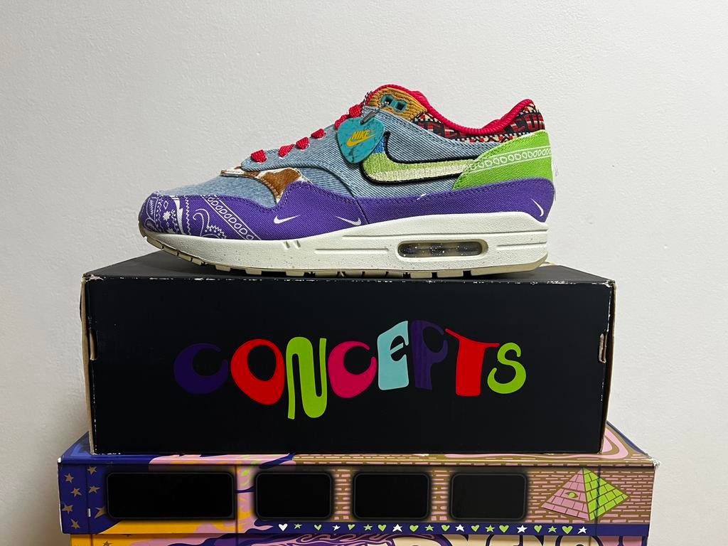 Nike Air Max 1 xConcepts Far Out Specialbox 44,5, Ophalen of Verzenden, Nieuw, Overige kleuren