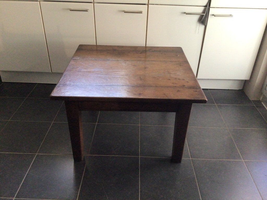 Bijzet tafel, 55 tot 75 cm, Rechthoekig, Hout, Ophalen