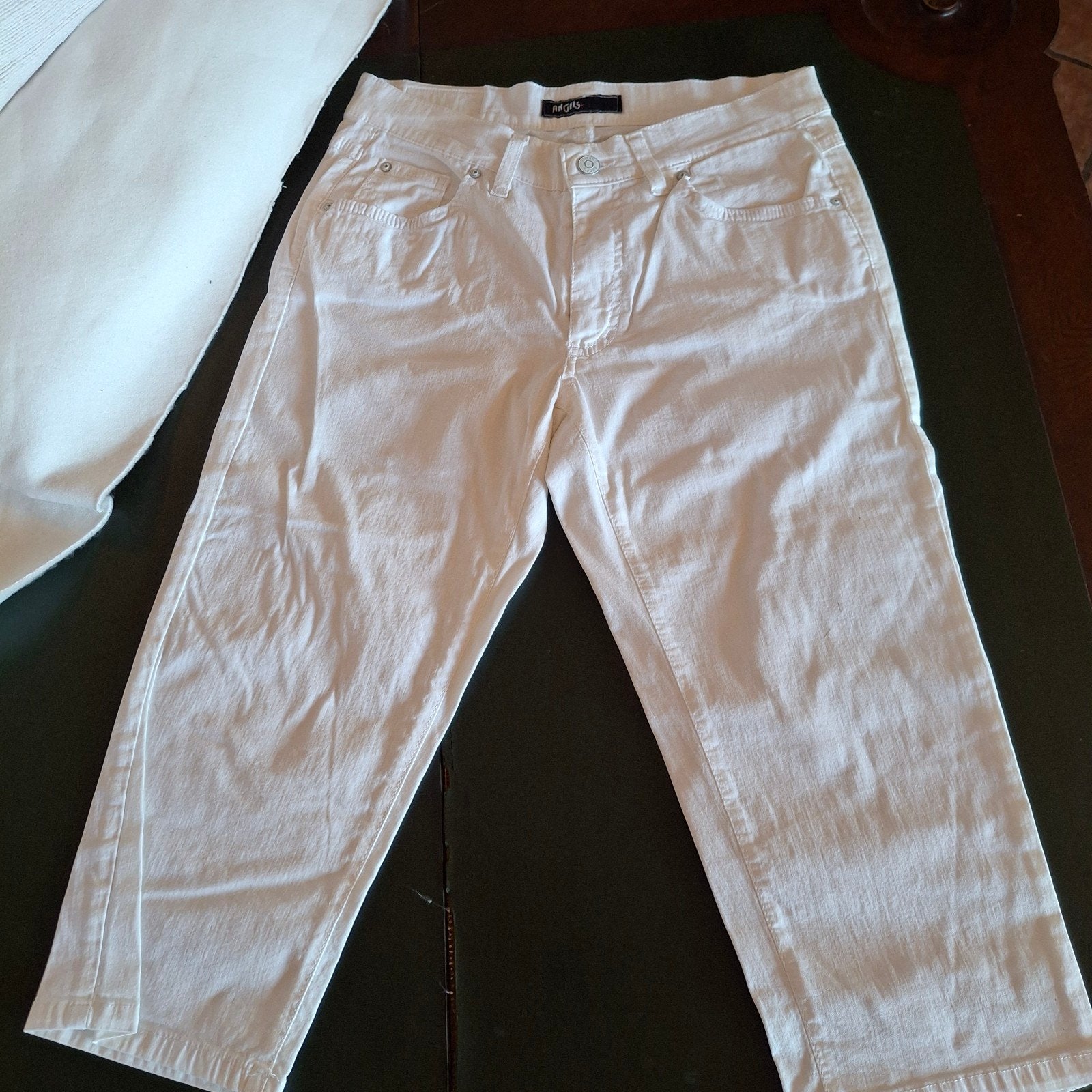 Angels Stretchdenim Jeans Maat 38, Kleding | Dames, Spijkerbroeken en Jeans, Wit, Ophalen of Verzenden, Zo goed als nieuw, W30 - W32 (confectie 38/40)