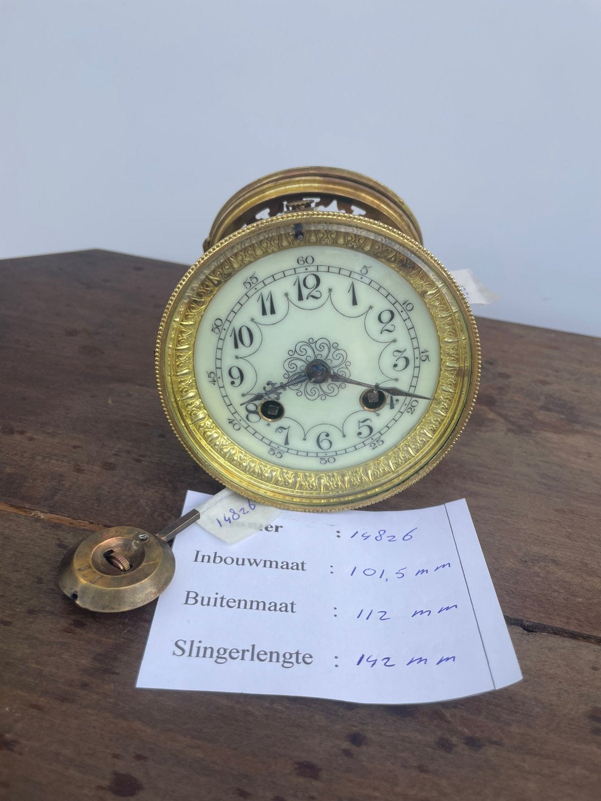 Los Frans Pendule uurwerk 14826, Ophalen of Verzenden