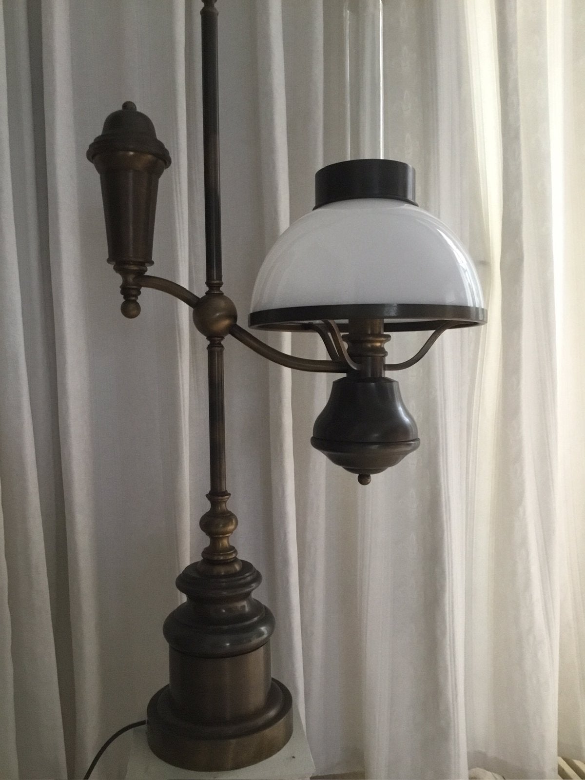 Vintage bronzen lamp 1.02 cm hoog, Ophalen