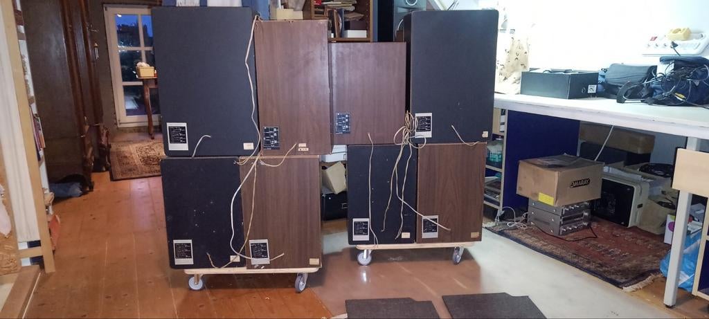 Philips vintage luidsprekers., Ophalen of Verzenden, Gebruikt, 50 tot 100 watt