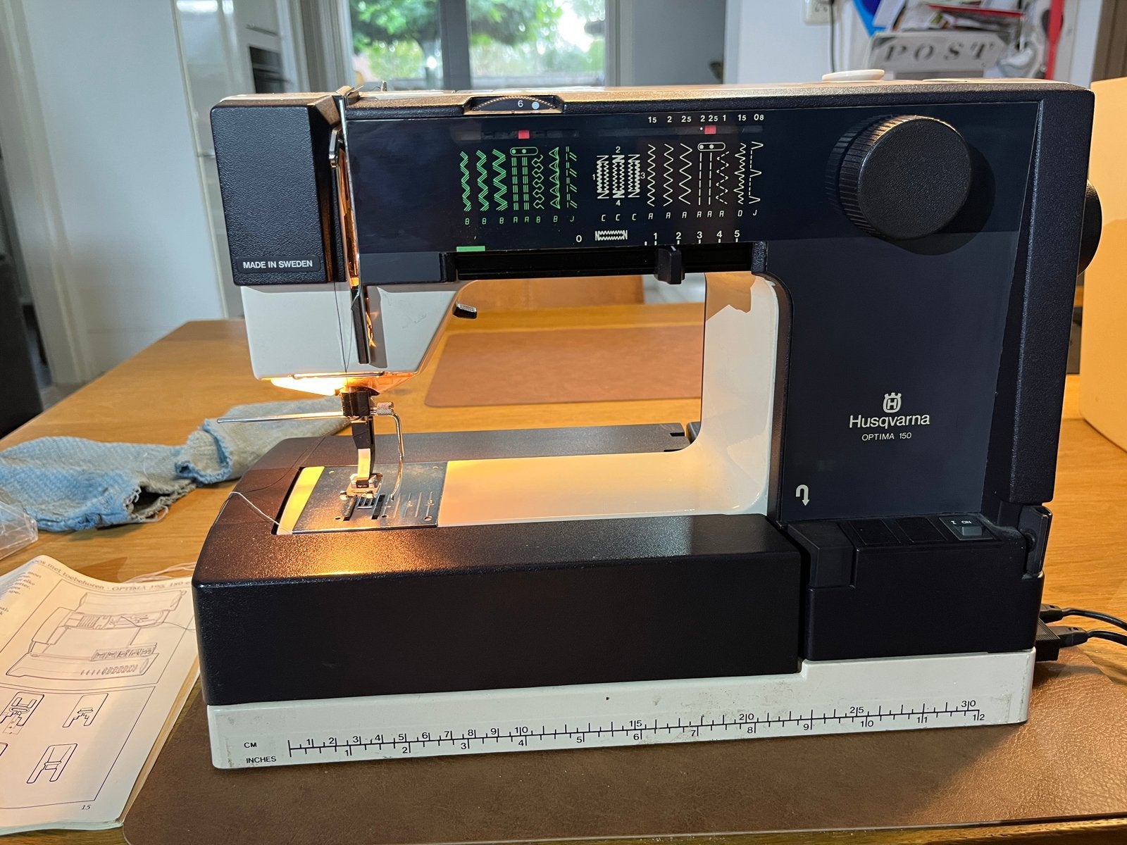 Husqvarna Optima 150 naaimachine, Hobby en Vrije tijd, Naaimachines en Toebehoren, Ophalen, Zo goed als nieuw, Naaimachine, Husqvarna