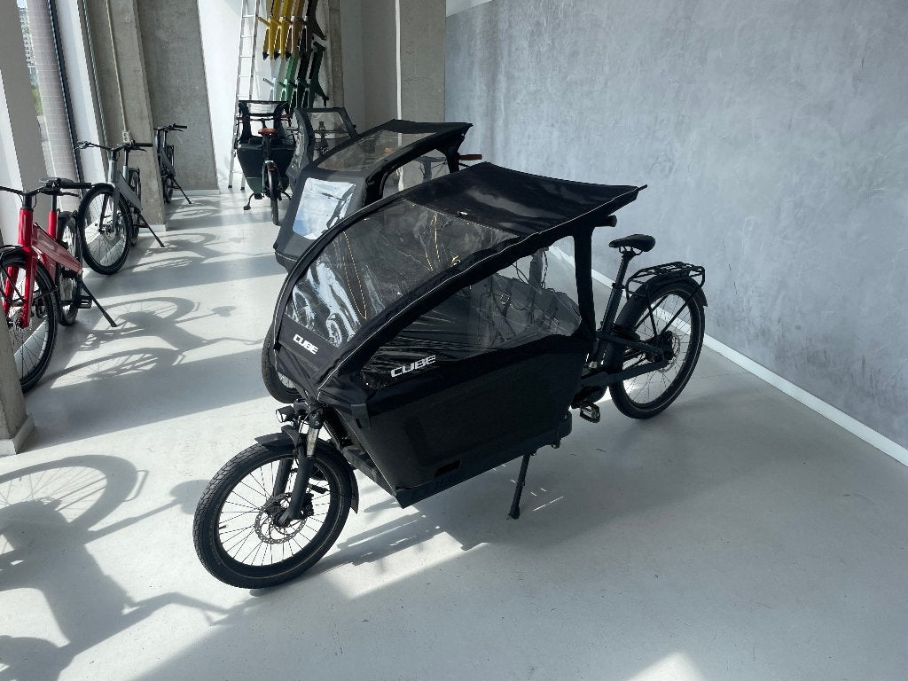 Cube Cargo Hybrid 2x500Wh accu en Gates Belt bakfiets, Fietsen en Brommers, Fietsen | Bakfietsen, Gebruikt, 3 kinderen, Elektrisch