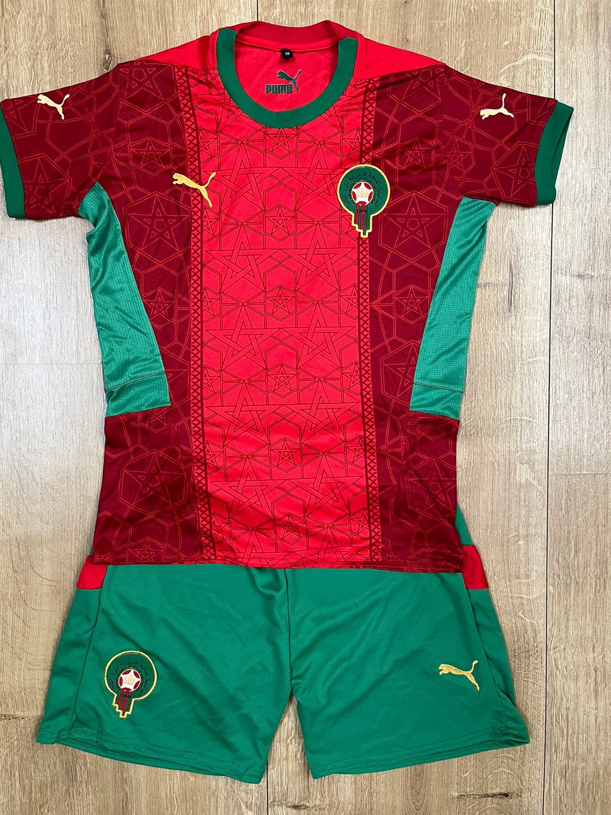 Tenue voetbal Marokko Ziyech 146/152 nieuw, Kinderen en Baby's, Ophalen of Verzenden, Nieuw, Jongen of Meisje, Setje
