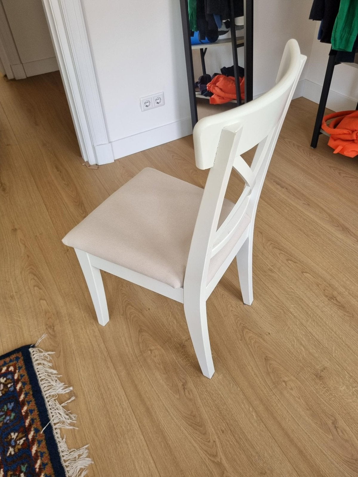 IKEA ROSENTORP CHAIR beige zitting 3 stuks, Ophalen, Overige kleuren, Drie, Zo goed als nieuw