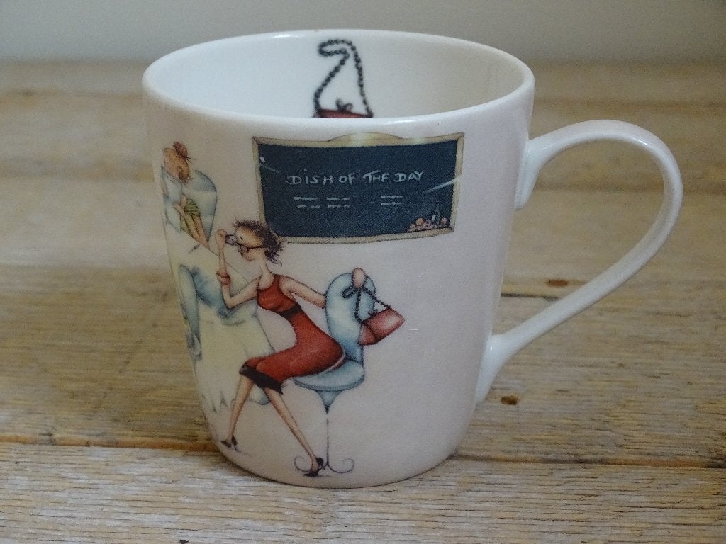 7x Mok,  Pimpernel DISH OF THE DAY, zo goed als nieuw, Huis en Inrichting, Overige merken, Zo goed als nieuw, Overige stijlen