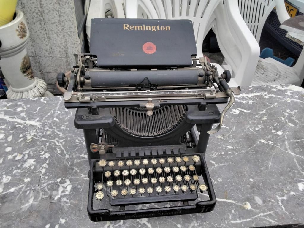 Antieke  typemachine,  merk Remington., Ophalen of Verzenden