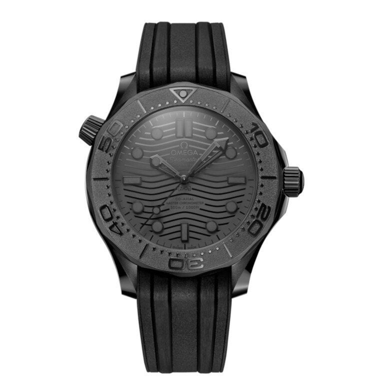 omega seamaster black, Ophalen, Staal, Polshorloge, Nieuw