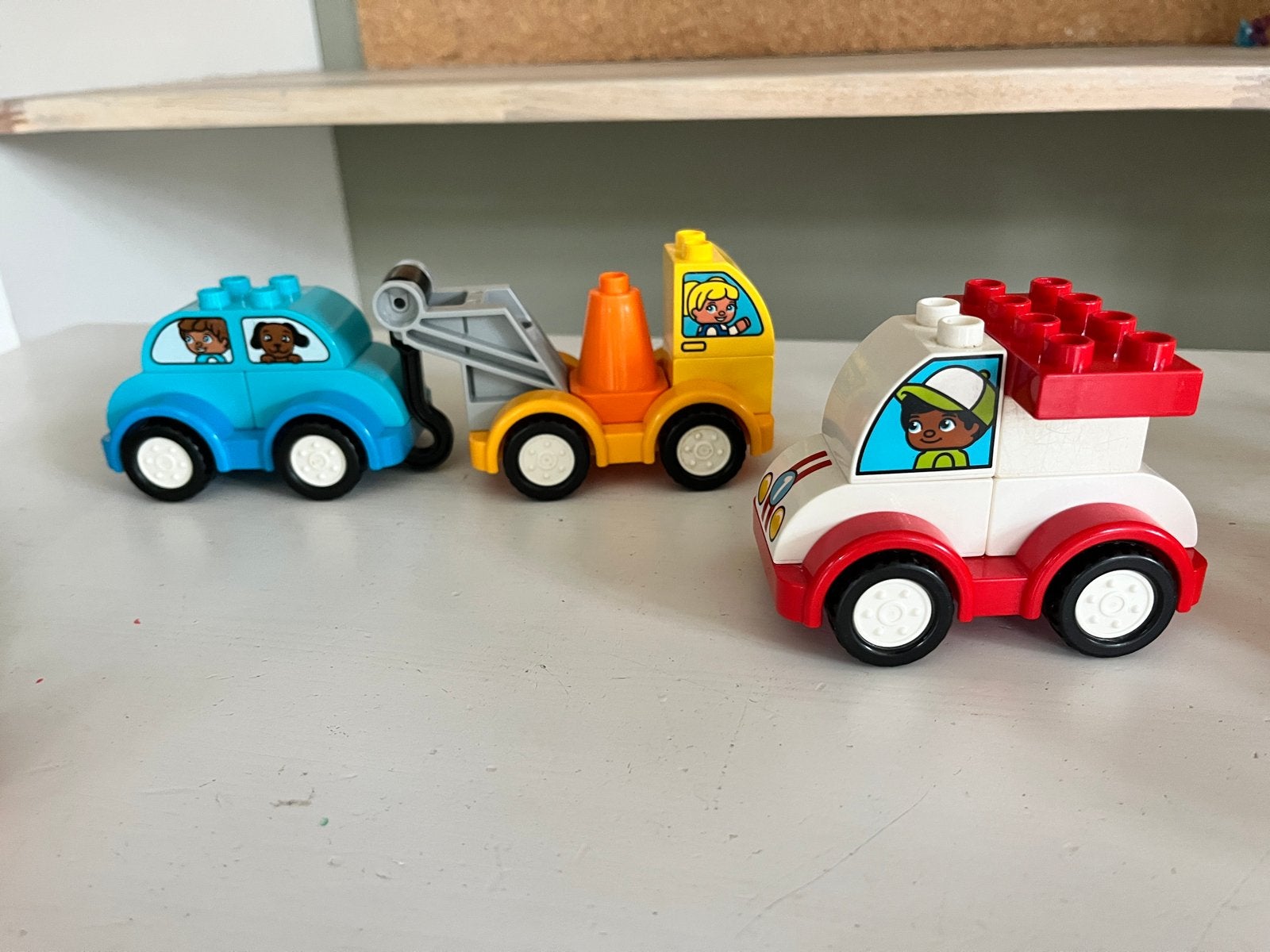 LEGO Duplo Voertuigen Set - Auto, Sleepwagen, Ambulance, Ophalen of Verzenden, Gebruikt, Overige merken