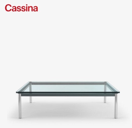 Cassina Le Corbusier LC-10 Salontafel 70x70cm, Huis en Inrichting, Tafels | Salontafels, Gebruikt, 50 tot 100 cm, Design, Vierkant