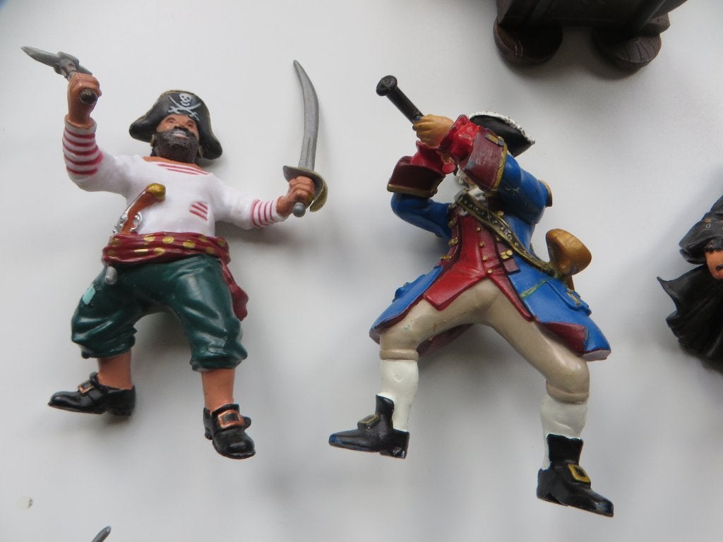 Set piraten met kanon(Papo/Revell), Verzenden, Gebruikt