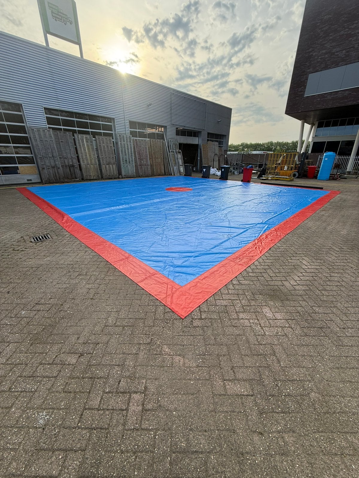 Sport vloer kan over judo matten 12 bij 12 meter 144 m2, Maat XL, Ophalen of Verzenden, Zo goed als nieuw, Judo