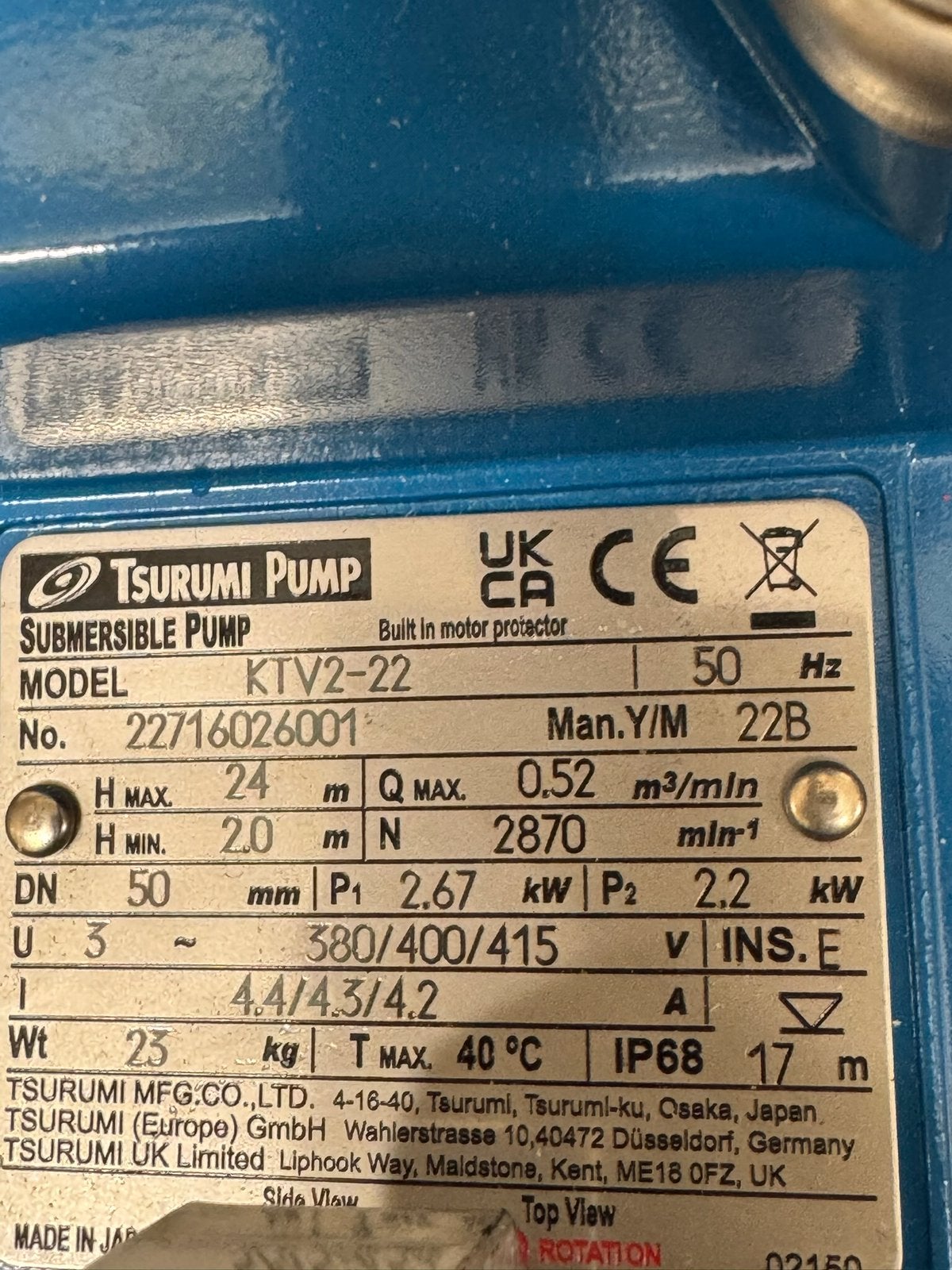 Vuilwaterpomp, Tuin en Terras, Ophalen, Nieuw, Elektrisch, Dompelpomp