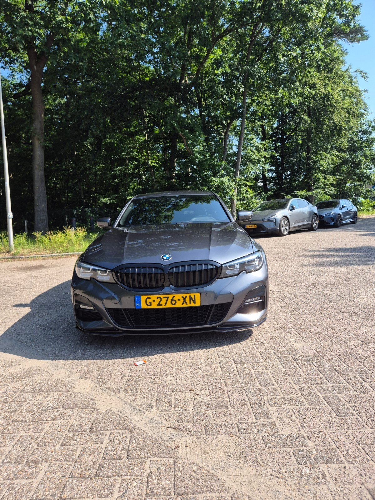 BMW 3-Serie 320i 184pk Aut 2020 Grijs, Auto's, 1998 cc, Zwart, 4 cilinders, Origineel Nederlands
