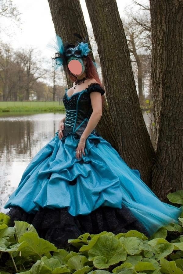 Fantasy cosplay jurk, baljurk maat 36, Ophalen of Verzenden, Gebruikt, Pak of Jurk