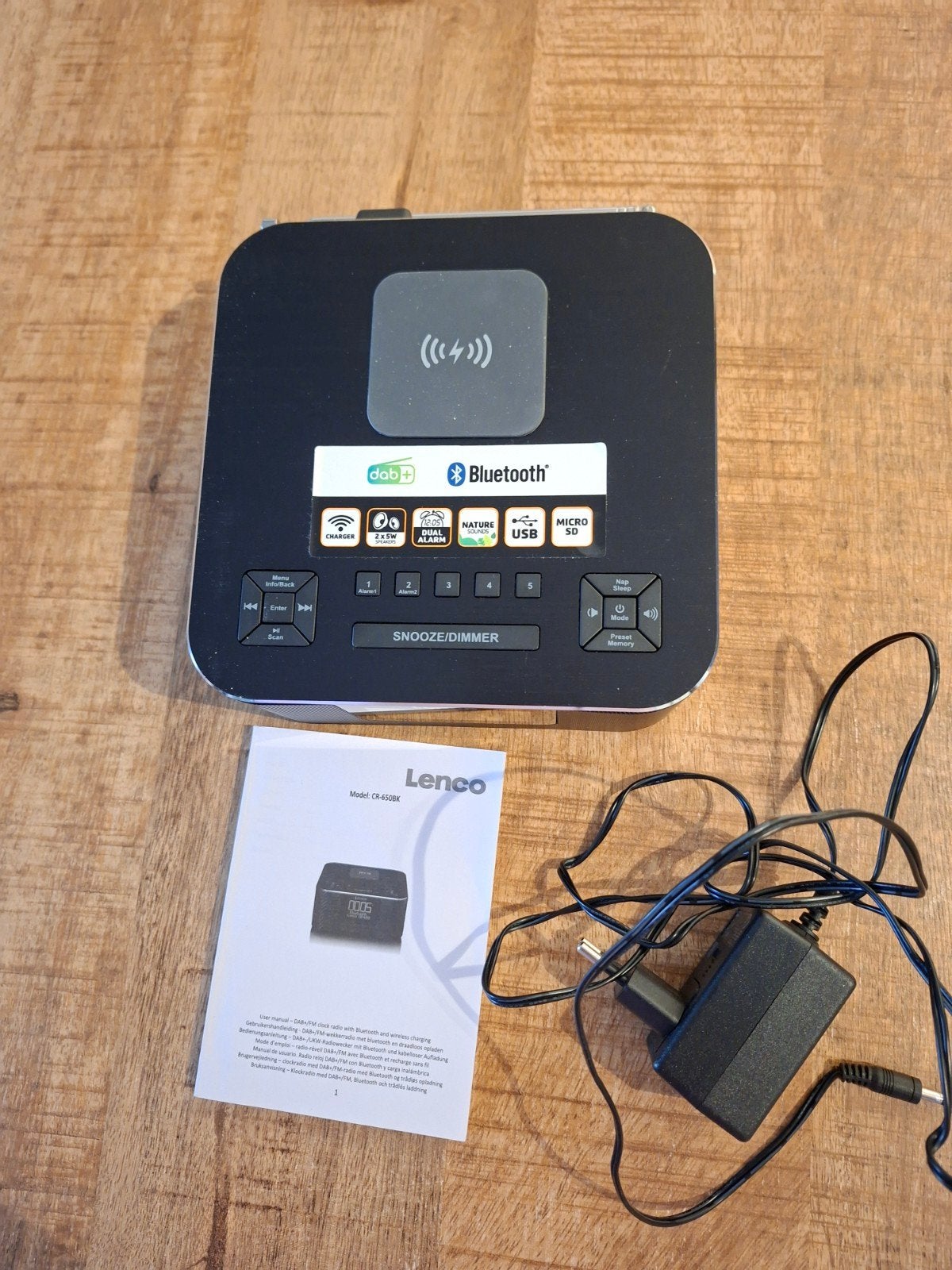 Lenco CR-650BK DAB+/FM wekkerradio, Ophalen of Verzenden, Lenco, ., .