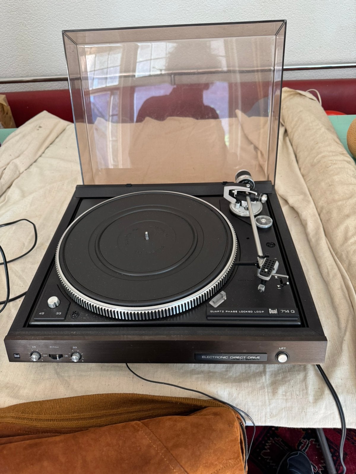 Dual 714Q,Platenspeler ,Electronic Direct Drive, Audio, Tv en Foto, Platenspelers, Ophalen of Verzenden, Gebruikt, Platenspeler