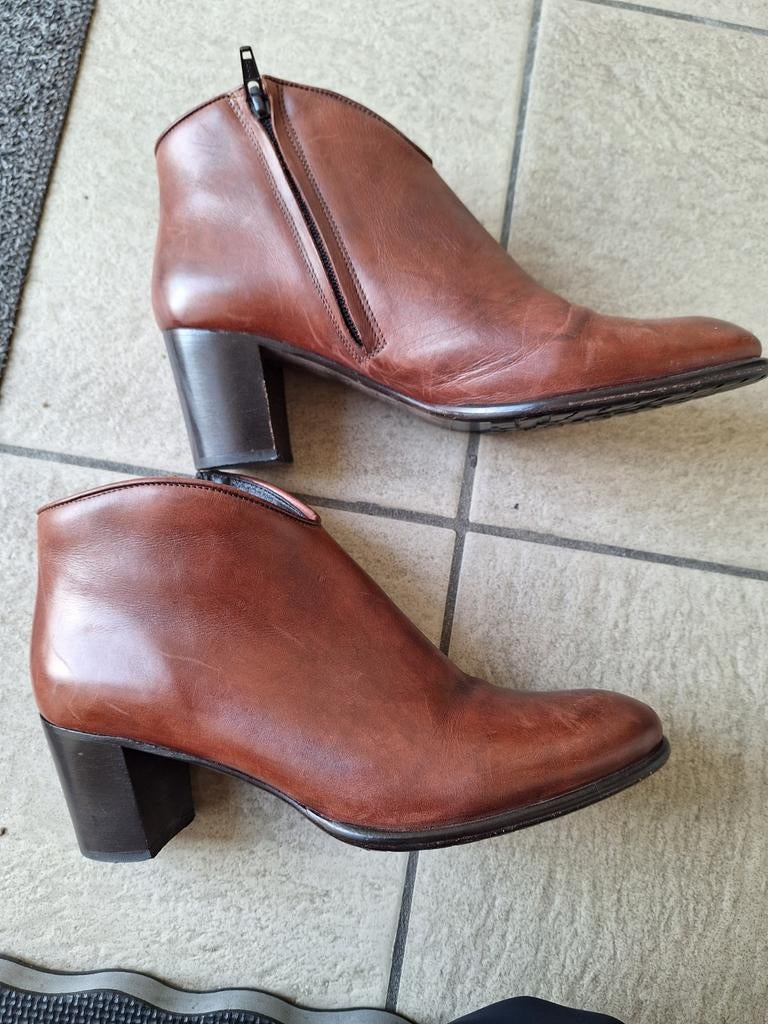 Paul noyeń leren enkellaarsjes, Kleding | Dames, Schoenen, Paul Noyeń, Bruin, Lage of Enkellaarzen, Ophalen of Verzenden