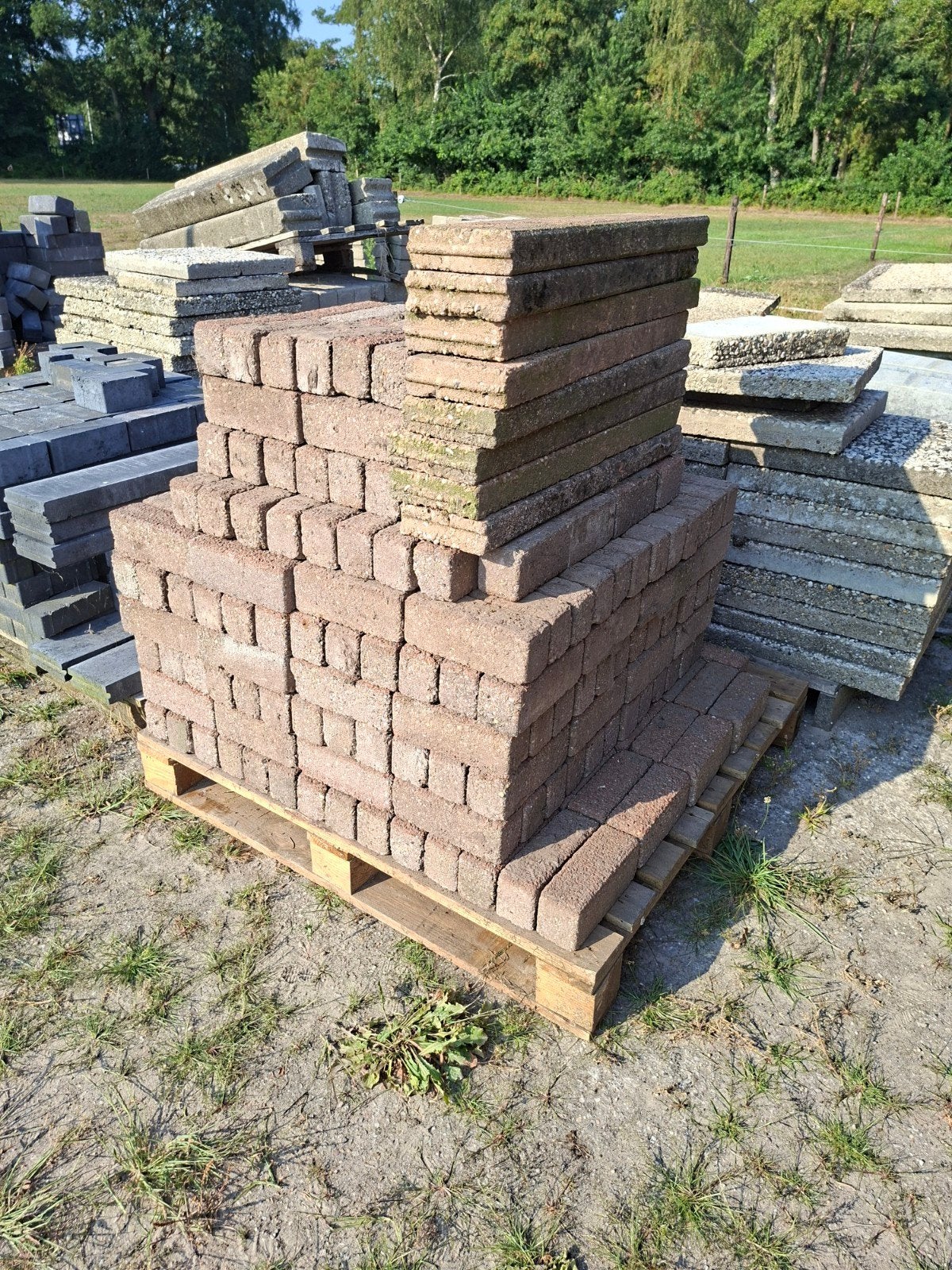 Roze waaltjes en stoepbandjes, Ophalen, Gebruikt, Beton, Overige typen