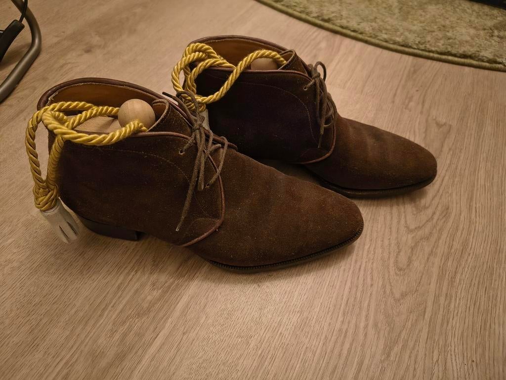 Meccariello schoenen maat 6 - Bruine suède boots, Ophalen of Verzenden, Gedragen, Bruin