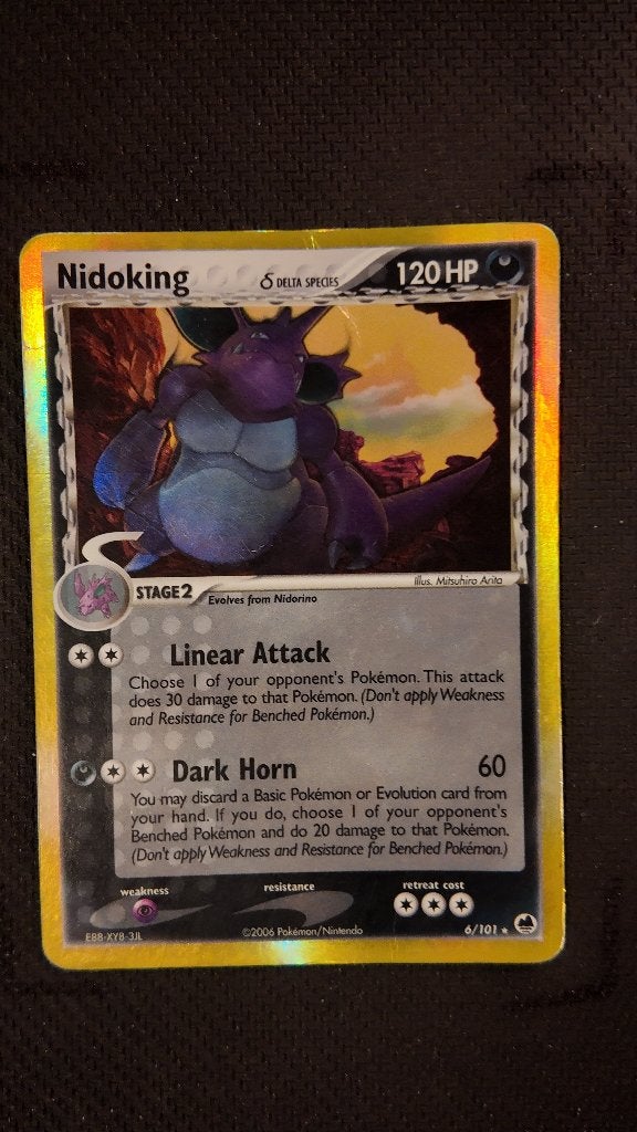 Nidoking δ 5 6 Dragon Frontiers | Pokemon kaart, Ophalen, Zo goed als nieuw, Losse kaart, Foil
