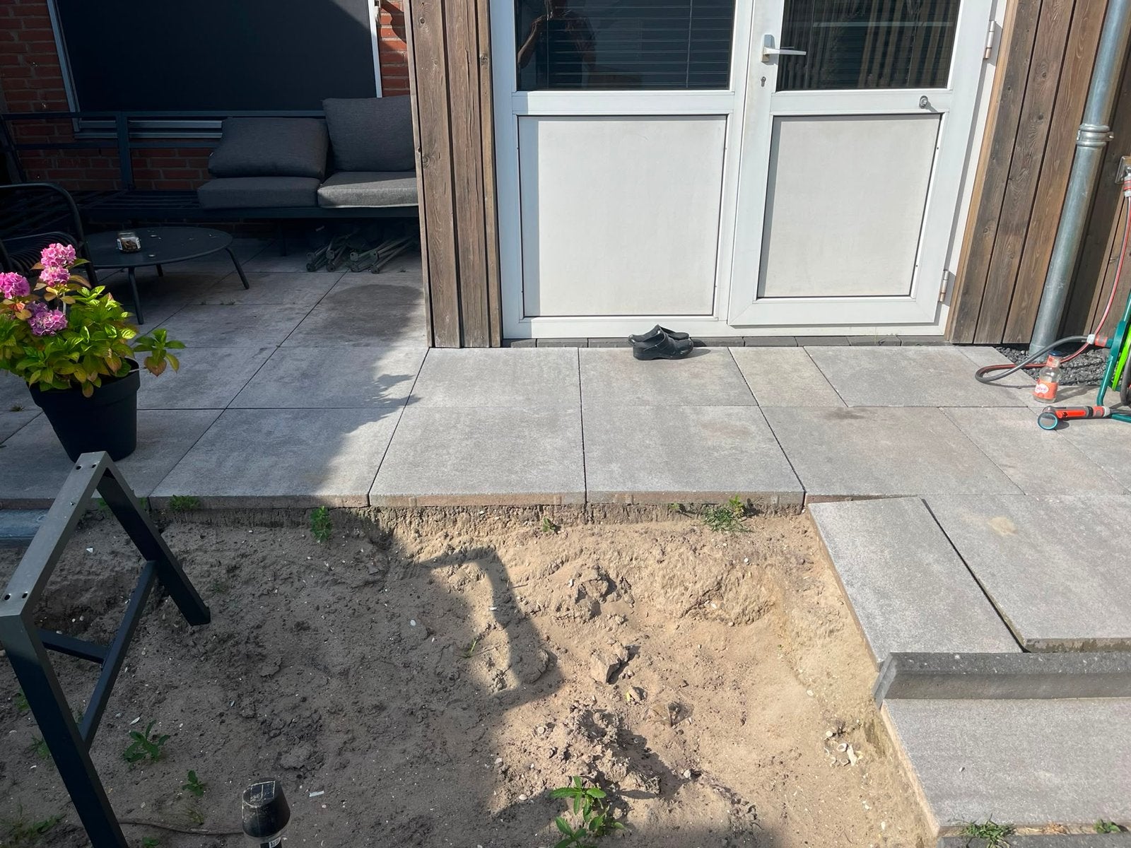 Betonnen terrastegels 60x60 30 stuks, Tuin en Terras, Ophalen, Gebruikt, 10 m² of meer, Beton
