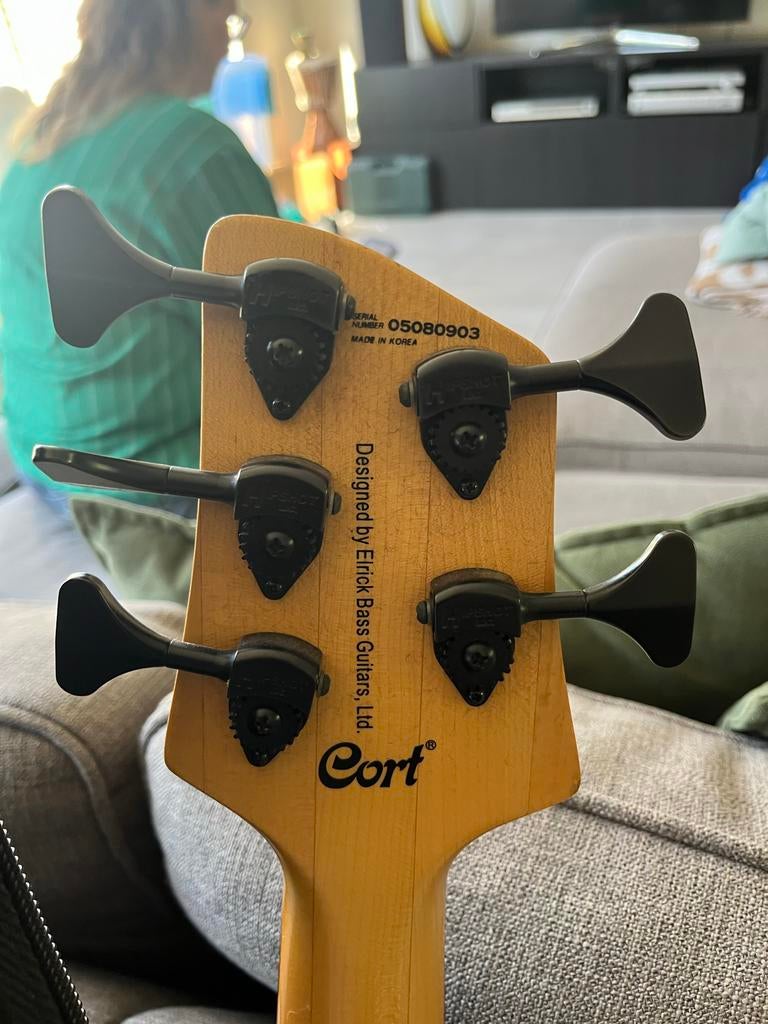 Elrick 5-snarige basgitaar - Zo goed als nieuw, Muziek en Instrumenten, Snaarinstrumenten | Gitaren | Bas, Ophalen, Zo goed als nieuw
