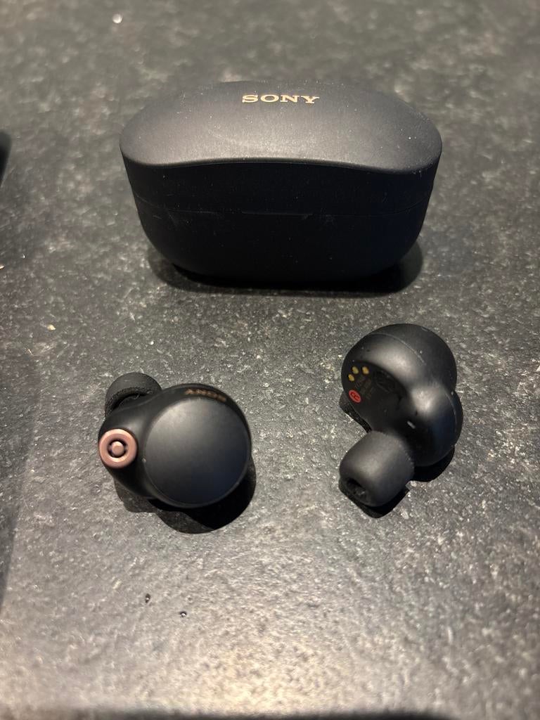 Sony WF-1000XM4 Draadloze Noise-Cancelling Oordopjes, Gebruikt, Zwart, Ophalen of Verzenden, Bluetooth