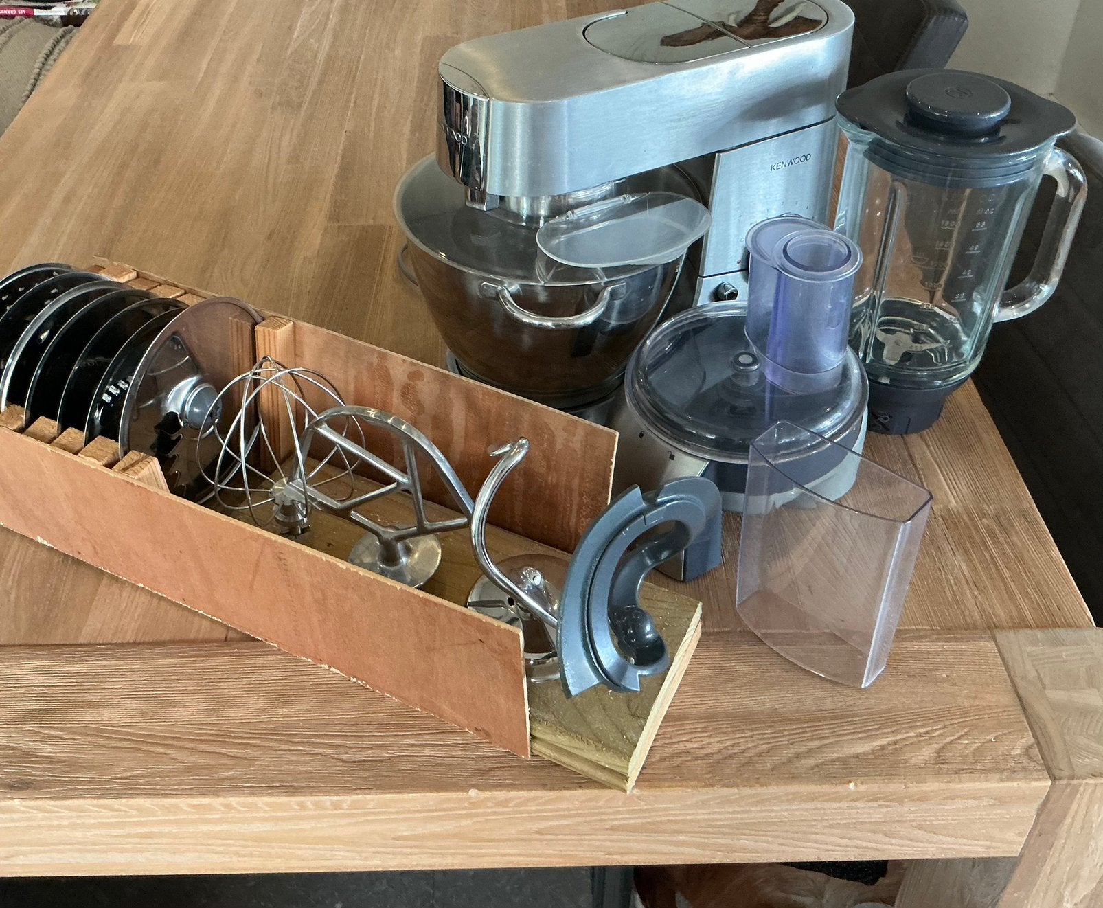 Kenwood Chef Titanium keuken machine blender snijmachine, Ophalen, Zo goed als nieuw