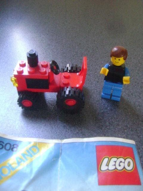 LEGO Legoland 6608 Tractor met Minifiguur en Instructies, Compleet, Lego, Ophalen of Verzenden, Zo goed als nieuw