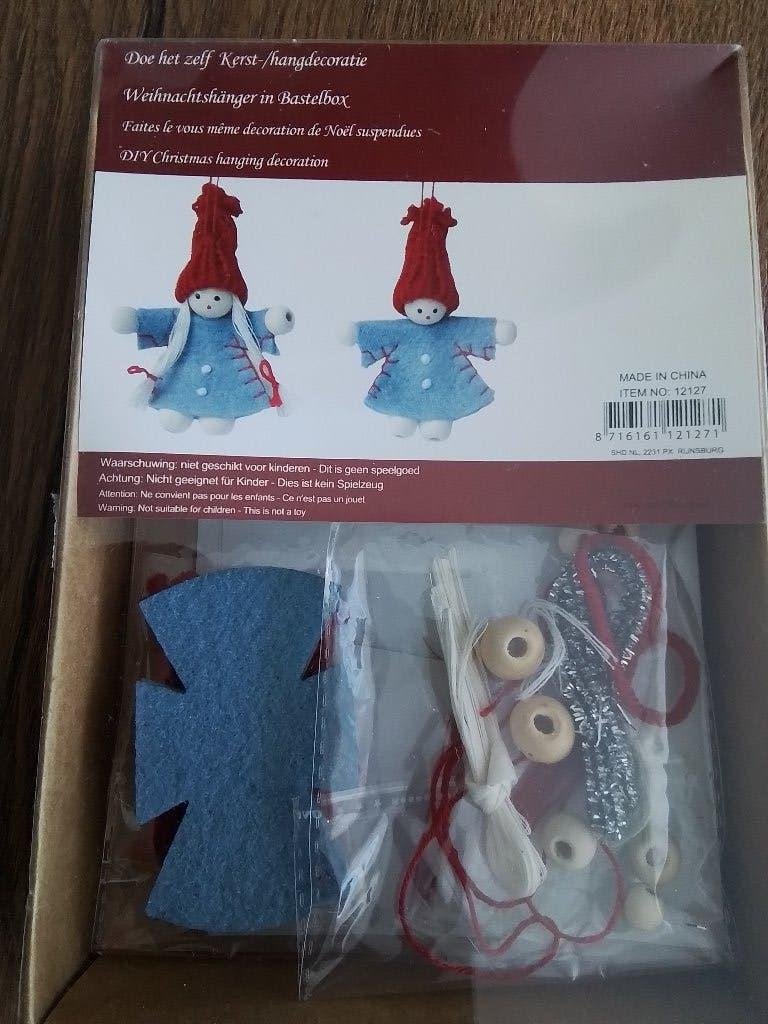 Doe het zelf kerst/ hangdecoratie, Diversen, Kerst, Ophalen of Verzenden, Zo goed als nieuw