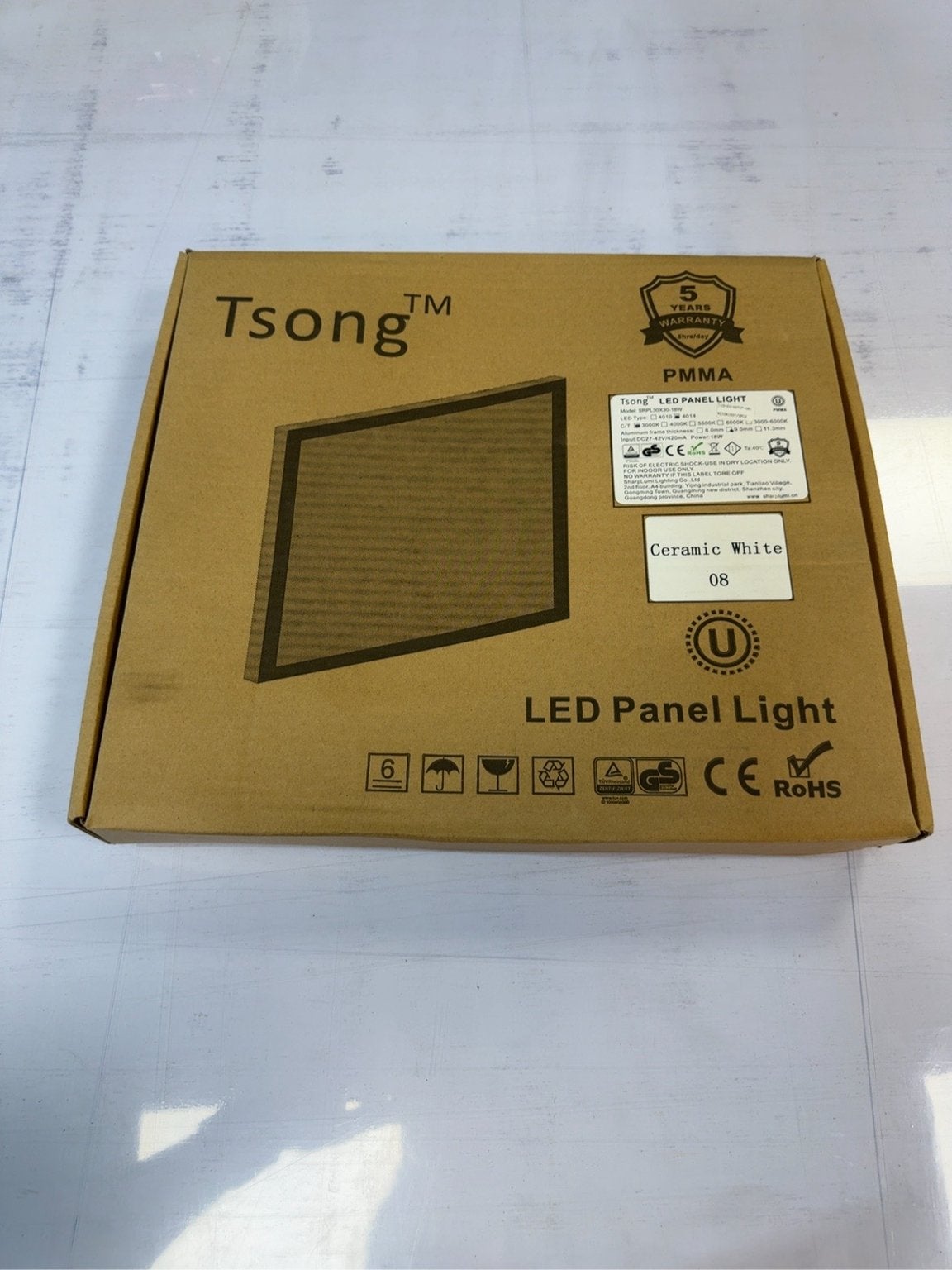 Tsang LED Paneel Licht - Nieuw in doos, Wit, Overige merken, Kunststof, Nieuw