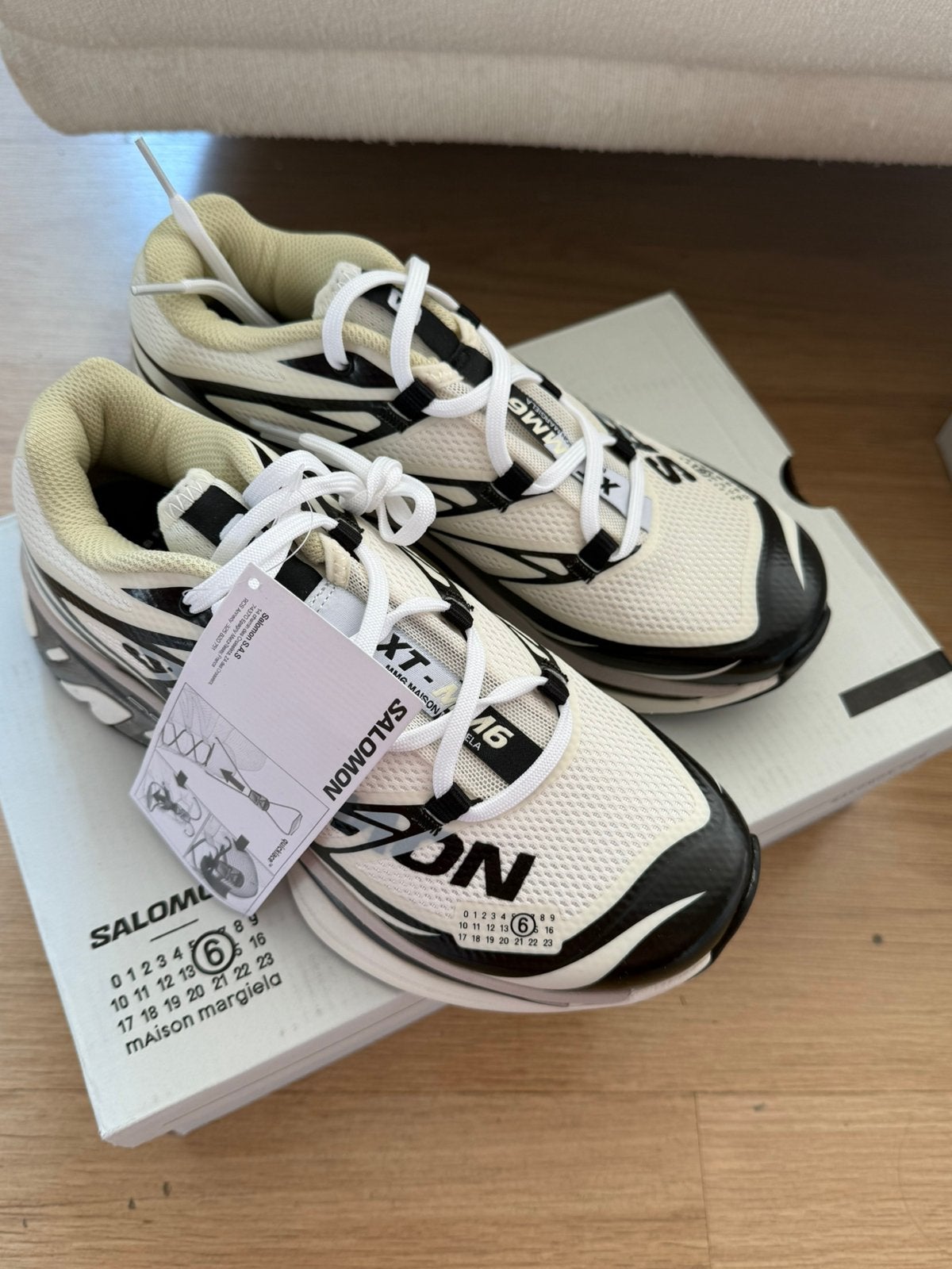 Salomon x Maison Margiela 40 trainers, Ophalen of Verzenden, Zo goed als nieuw, Wit, Sneakers of Gympen