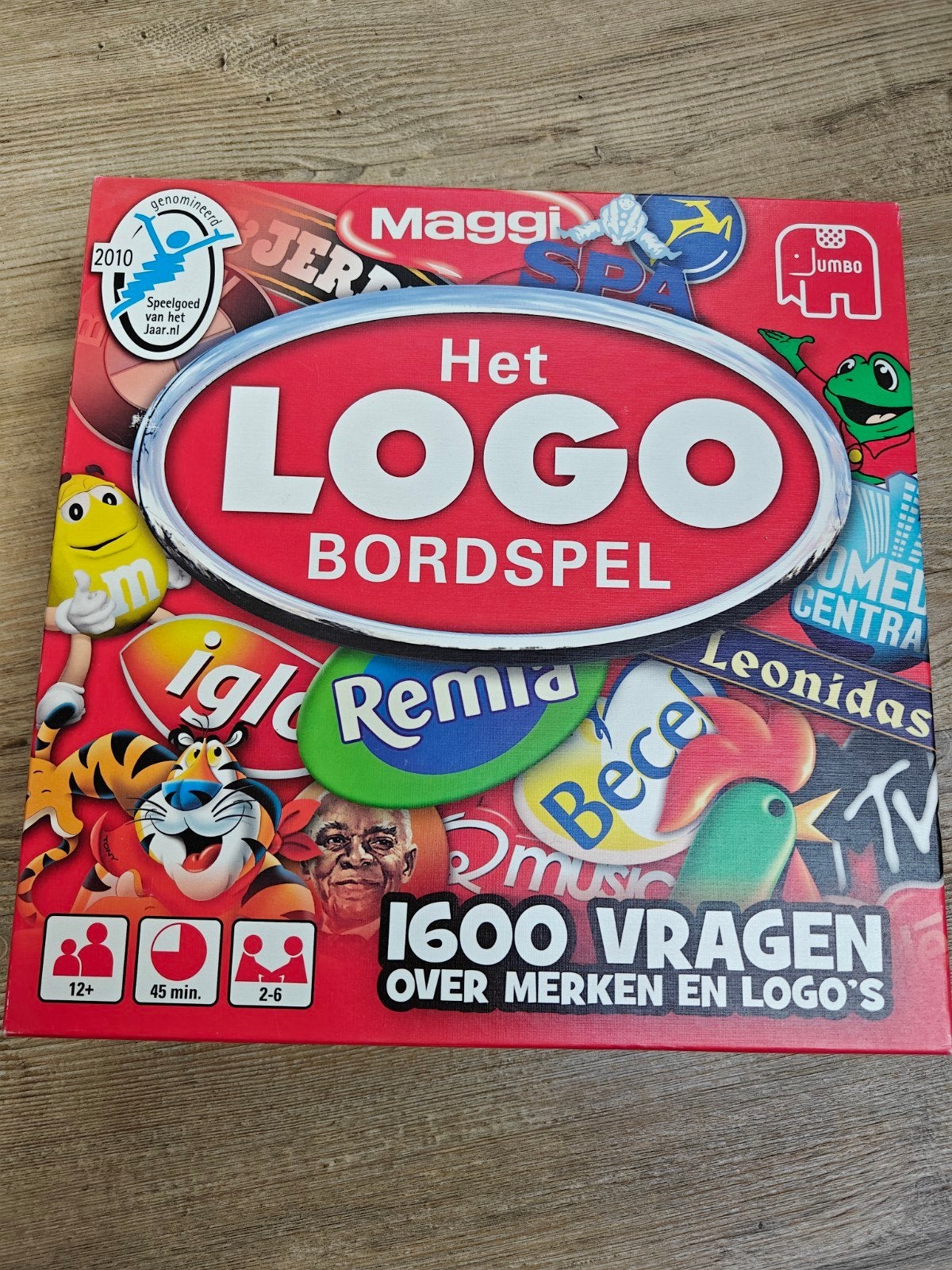 Het Logo Bordspel - 1600 vragen over merken en logo's, Hobby en Vrije tijd, Drie of vier spelers, Ophalen, Gebruikt, Jumbo