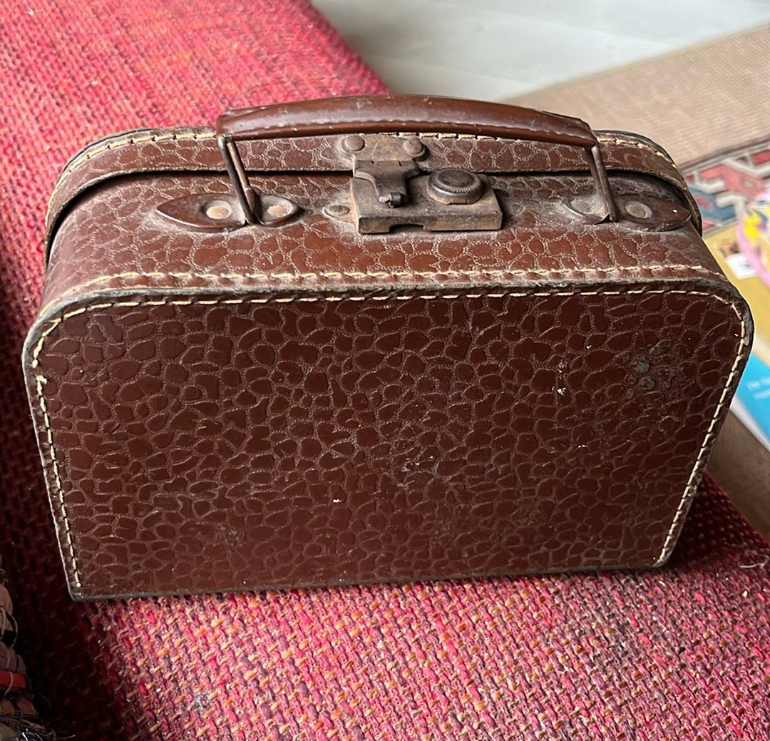 Antiek Koffertje, leuk voor kleertjes Kathe Kruse pop, Ophalen of Verzenden