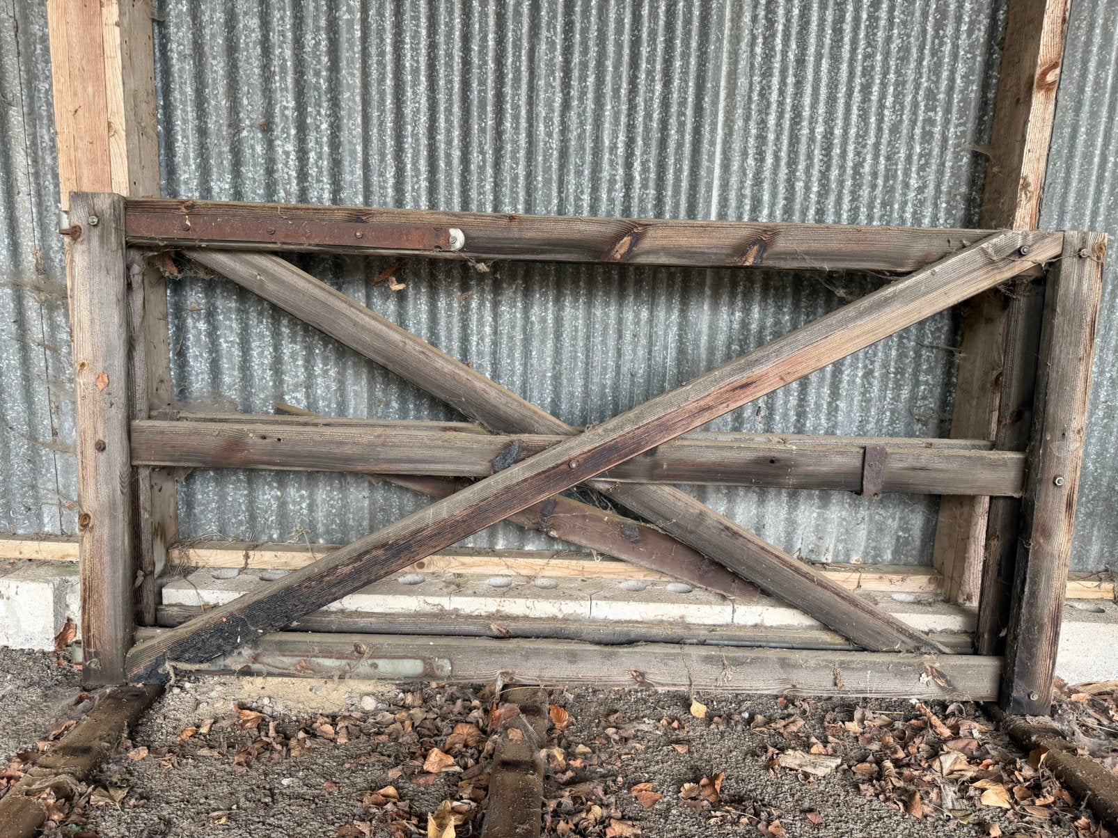 Weidepoort (dubbel), Ophalen, Gebruikt, Hout