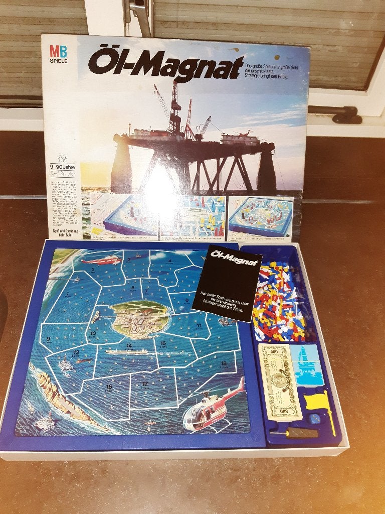 Olie magnaat 1977 MB nieuwstaat, Hobby en Vrije tijd, Gezelschapsspellen | Bordspellen, Ophalen of Verzenden, Zo goed als nieuw