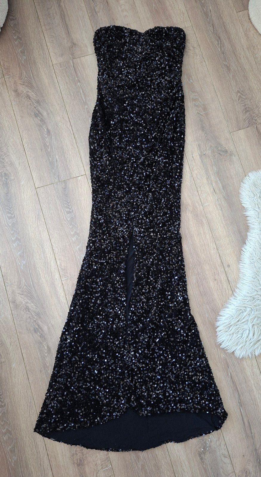 pailletten jurk, Maat 38/40 (M), Zwart, FashionNova, Ophalen of Verzenden