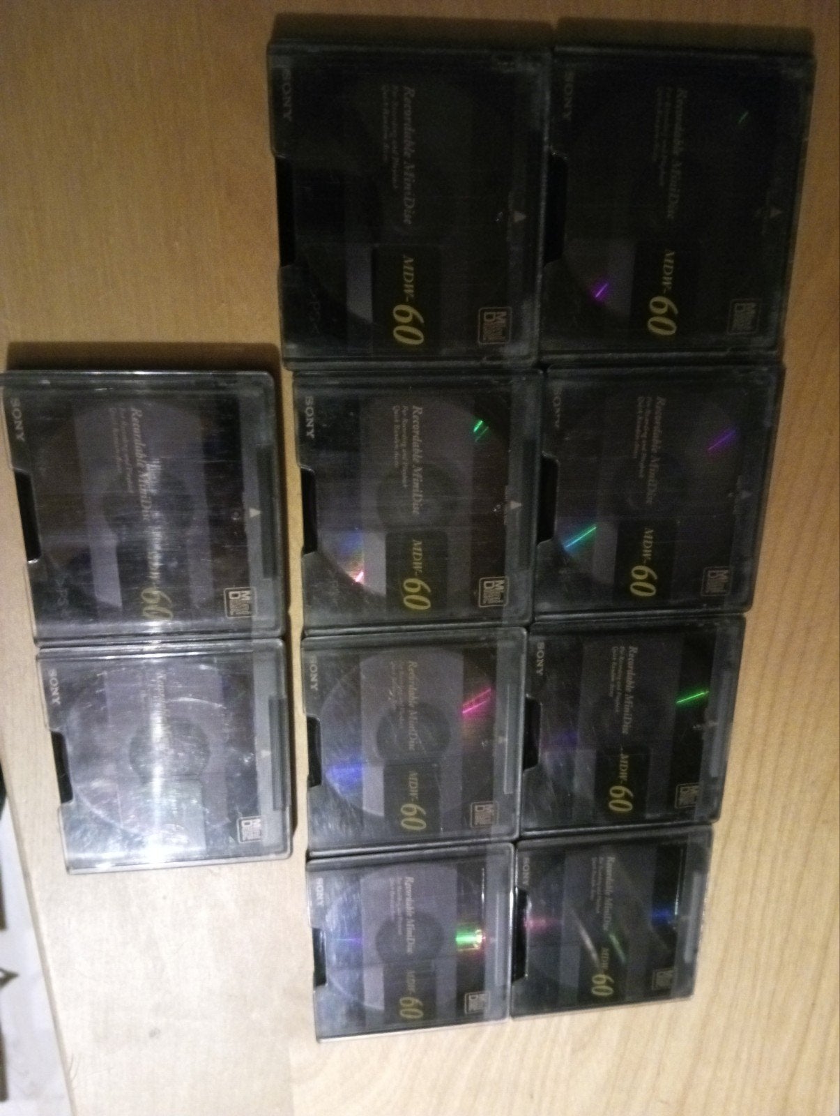 10x Sony minidisc mdw 60, Ophalen