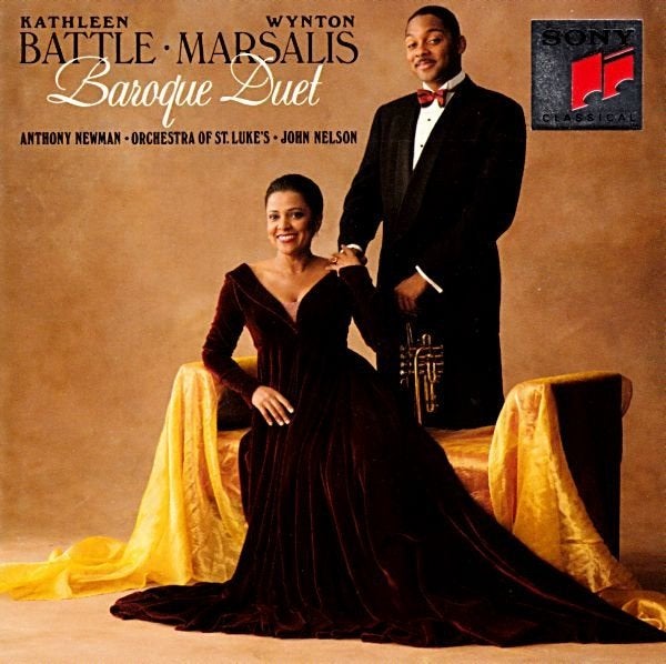 Wynton marsalis kathleen battle • baroque duet cd sk 46 672, Verzenden, 1980 tot heden, Zo goed als nieuw, Jazz