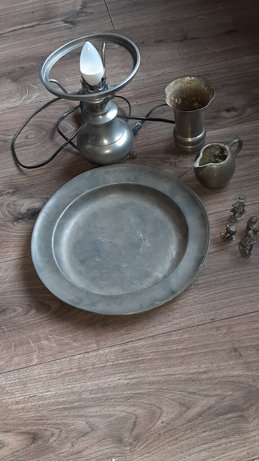 Diverse verzameling van tinnen voorwerpen, Antiek en Kunst, Ophalen of Verzenden