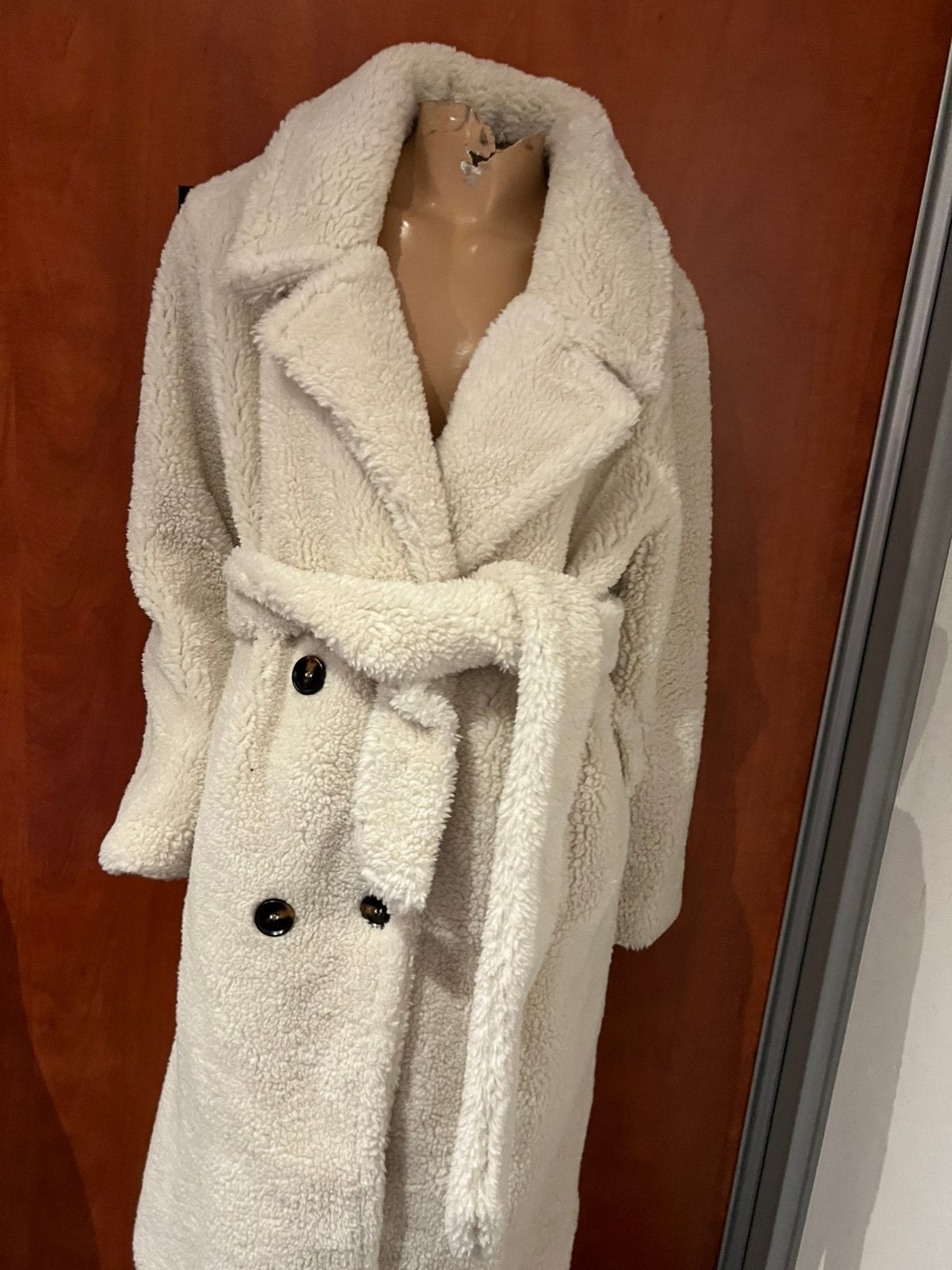 NA-KD teddyjas met ceintuur maat L Zo Goed Als Nieuw, NA-KD, G, Beige, G