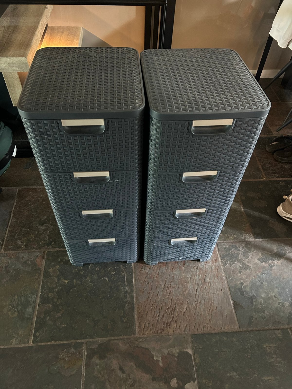 2x Curver Style Opbergtoren met 4 Lades - Antraciet, Huis en Inrichting, Ophalen, Zo goed als nieuw, 3 of 4 laden, Minder dan 100 cm