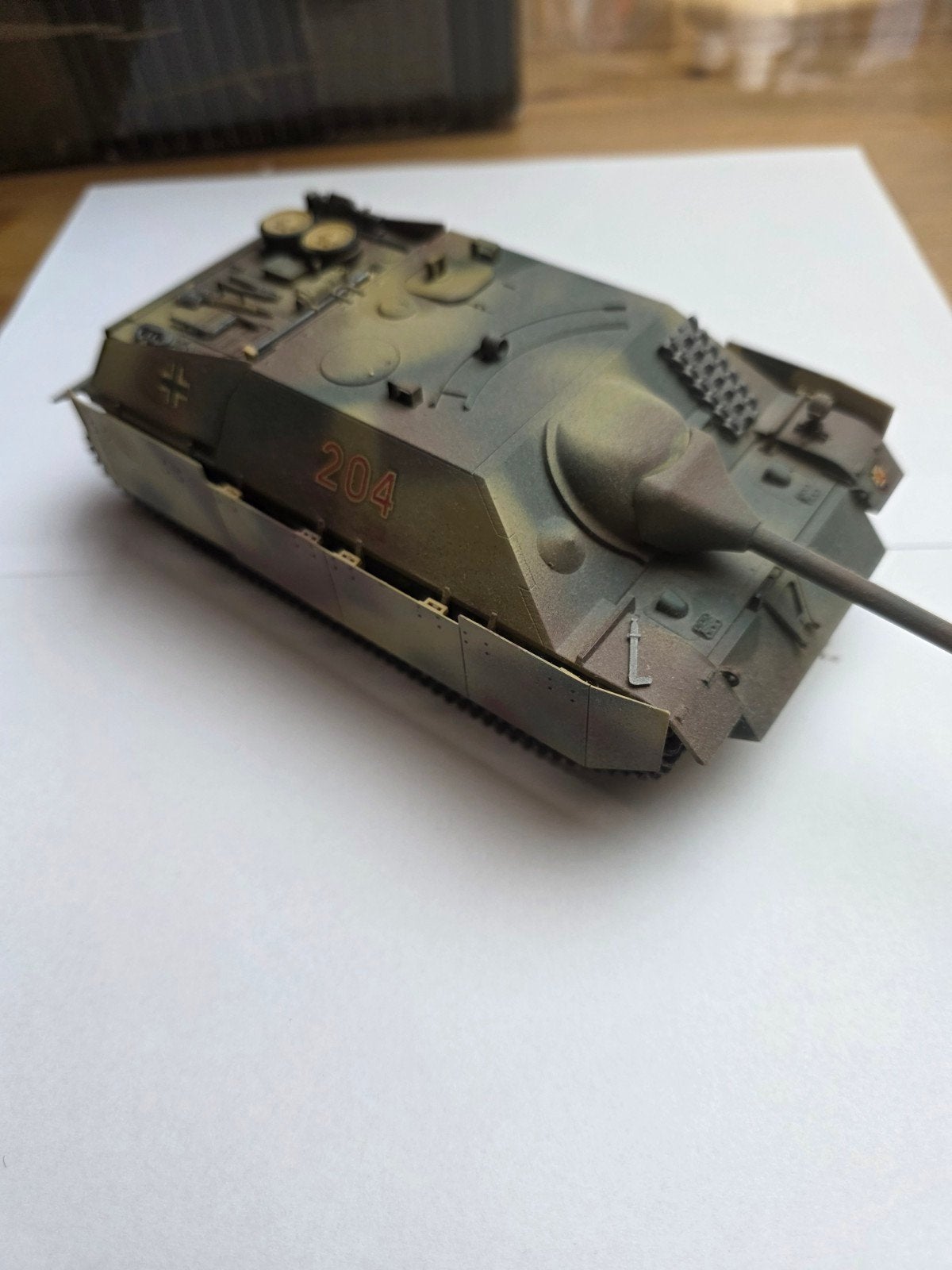 Tamiya Duitse Jagdpanzer IV/70 Lang Modelbouwkit, Hobby en Vrije tijd, Gebruikt, Tank, 1:32 tot 1:50, Ophalen of Verzenden