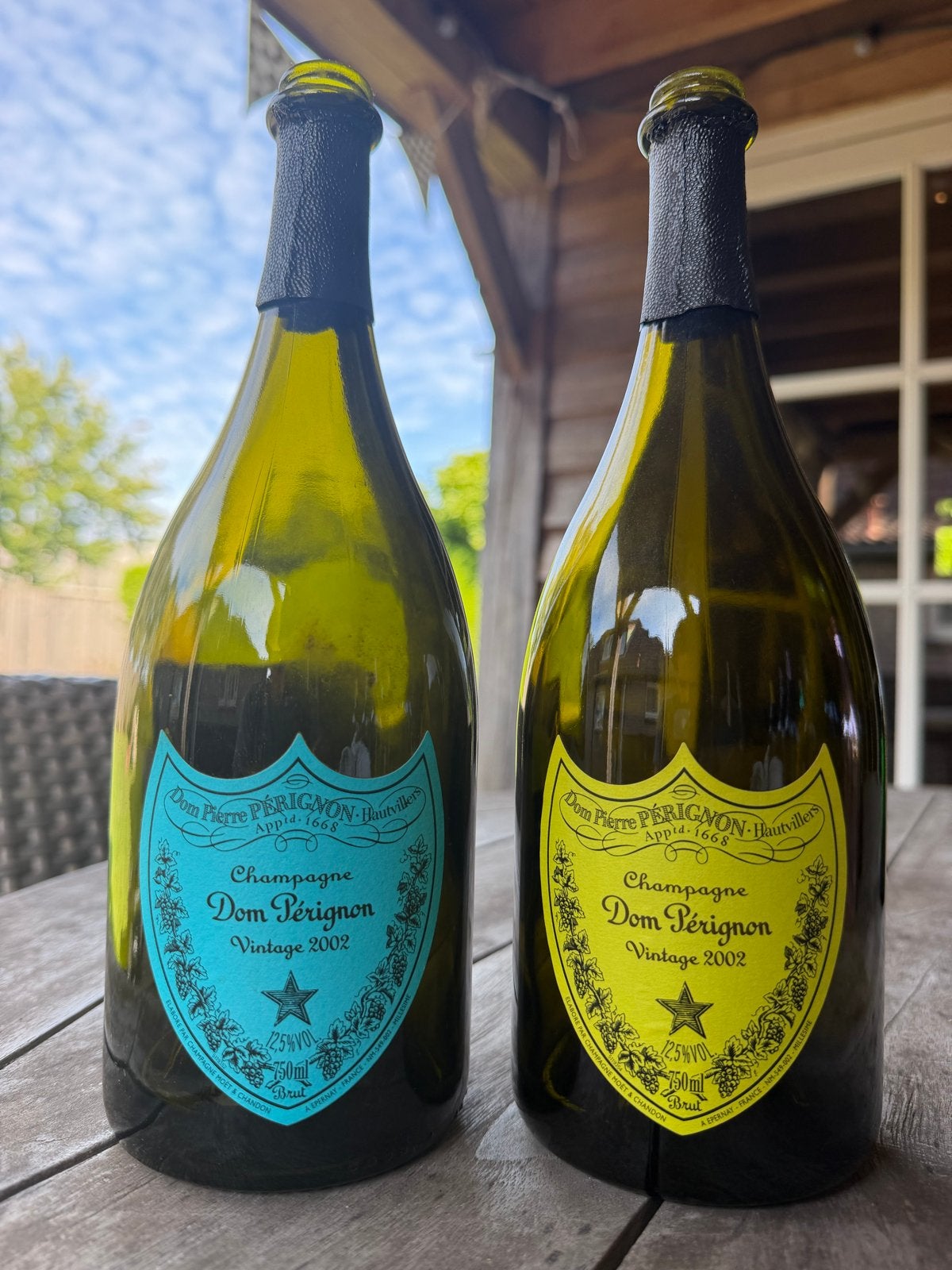 Dom Pérignon Andy Warhol Collectie Lege Flessen - Zeldzaam, Ophalen of Verzenden, Gebruikt, Frankrijk, Champagne