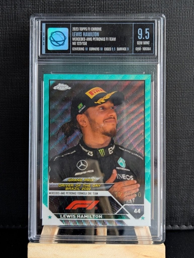 Topps f1 chrome lewis hamilton /150 PSA9, Ophalen of Verzenden, Formule 1