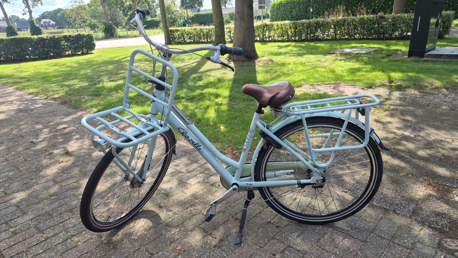Gazelle Miss Grace Damesfiets - Lichtblauw - 28 inch, Ophalen, Gebruikt, Versnellingen, 50 tot 53 cm